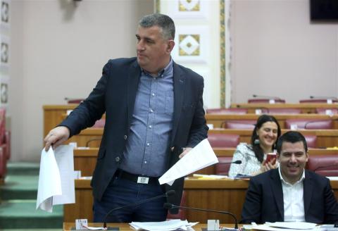 Members of parliament from the opposition Bridge party (Photo: Hina/Denis Cerić)