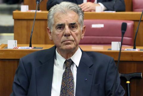 Žarko Domljan, 2014. godina, Sabornica Hrvatskoga sabora (Hina/Lana Slivar Dominić)