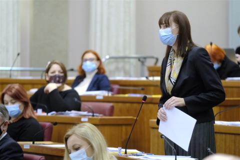 MP Vesna Vučemilović (Photo by Hina/Edvard Šušak)