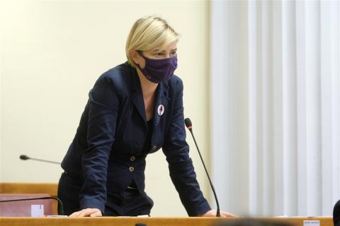 MP Sandra Benčić (We Can!); Photo by Hina/Edvard Šušak