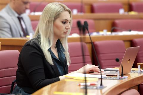 The MP Marina Opačak Bilić (Social Democrats); Photo by Hina/Edvard Šušak