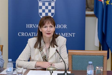 Chairperson of the Committee on the Family, Youth and Sports Vesna Vučemilović (Photo: Croatian Parliament)