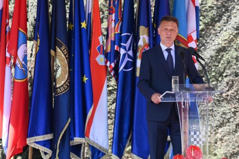 Parliament Speaker Gordan Jandroković in Knin