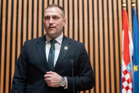 The new Minister of Agriculture David Vlajčić (Photo: Hina/Edvard Šušak)