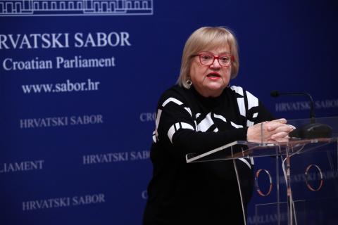 MP Anka Mrak Taritaš (HSS, GLAS, DOSIP), Photo: Hina/Denis Cerić