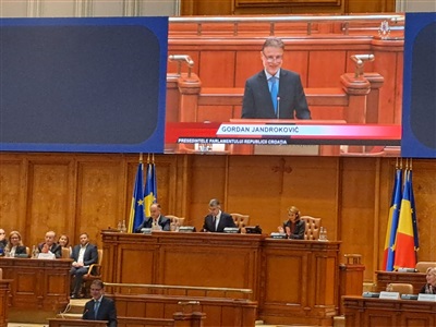 Predsjednik Sabora Jandroković u Zastupničkom domu rumunjskog Parlamenta